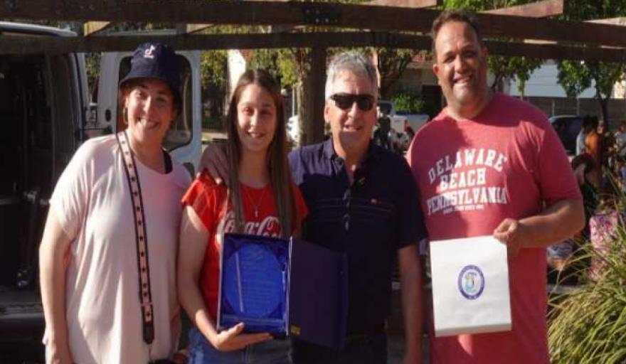 PASCANAS: RECONOCIMIENTO DEL MUNICIPIO A LA FUTBOLISTA FLORENCIA RODRIGUEZ