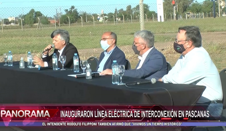 PASCANAS: PUSIERON EN FUNCIONAMIENTO UNA LÍNEA ENERGÉTICA INTERCONECTADA
