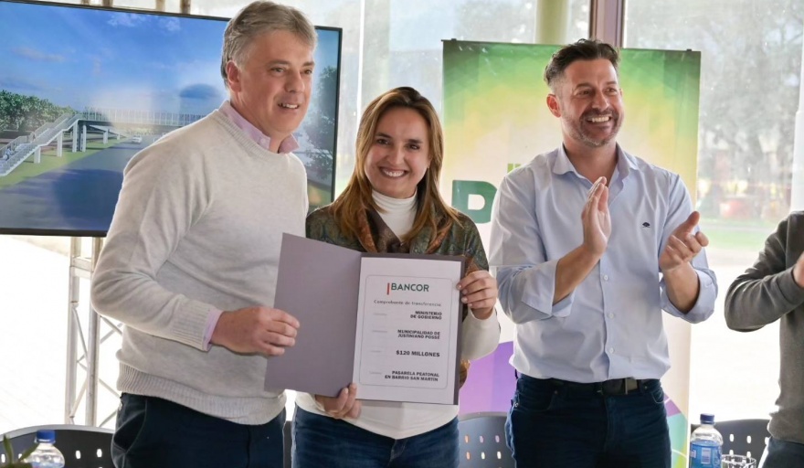 MYRIAN PRUNOTTO ENTREGÓ APORTES POR 140 MILLONES DE PESOS EN JUSTINIANO POSSE