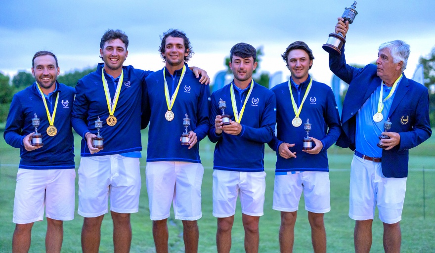 EL GOLFISTA BELLVILLENSE LEANDRO MIHAICH CAMPEÓN CON ARGENTINA EN LA COPA LOS ANDES