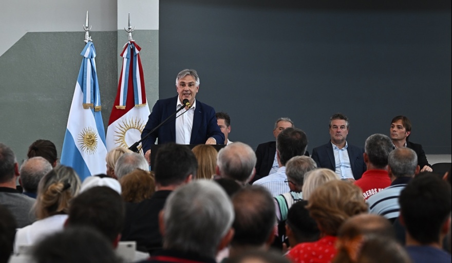 EN SU CUARTA VISITA A UNIÓN, LLARYORA DESTACÓ EL AVANCE DE OBRAS EN BELL VILLE Y REGIÓN