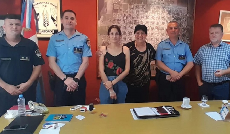 EL DIRECTOR DE LA DEPARTAMENTAL UNIÓN DE POLICIA VISITÓ LABORDE