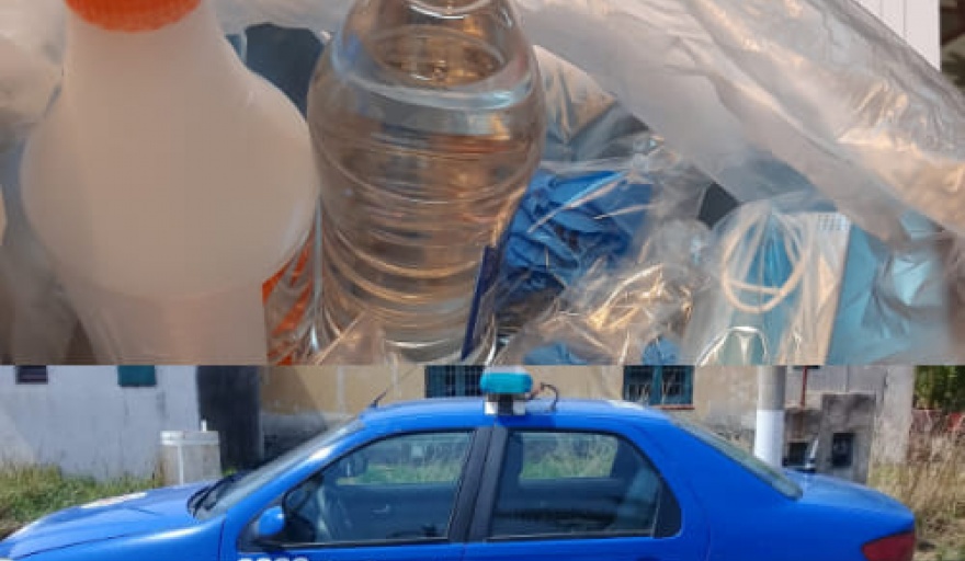 MONTE LEÑA: El municipio local hizo aporte de materiales al Destacamento Policial