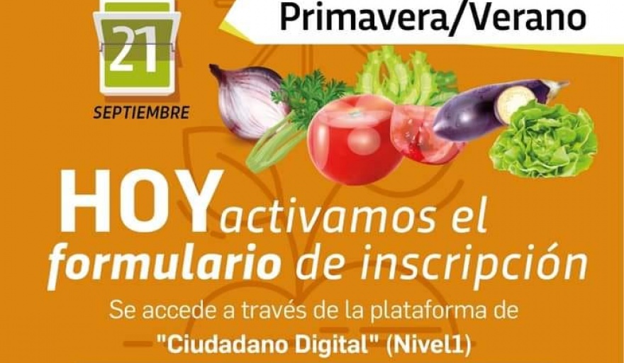 LA HUERTA EN TU HOGAR: Se lanzó una nueva edición del programa provincial.