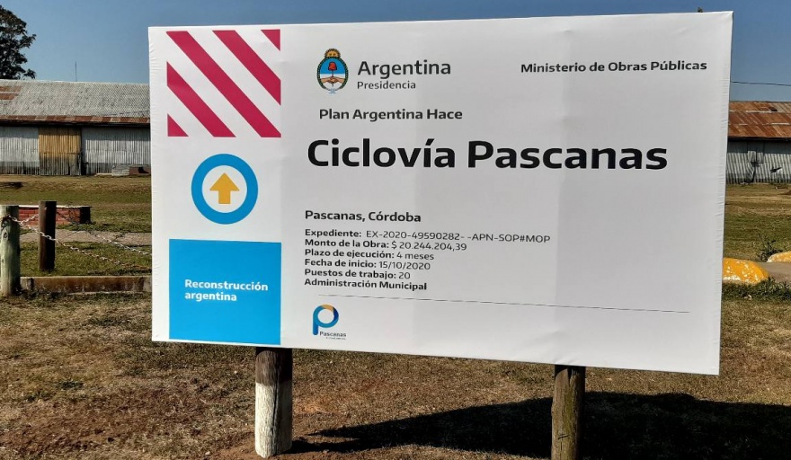 PASCANAS: Dieron inicio las obras de la futura Ciclovía