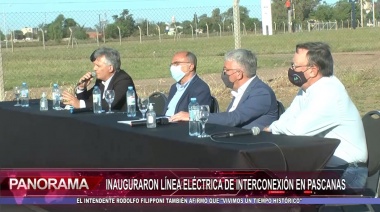 PASCANAS: PUSIERON EN FUNCIONAMIENTO UNA LÍNEA ENERGÉTICA INTERCONECTADA