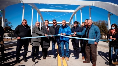 BELL VILLE: SCHIARETTI INAUGURÓ PUENTE URBANO Y OTRO SOBRE RUTA 3
