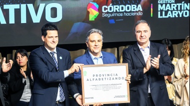 “ARGENTINOS POR LA EDUCACIÓN” DISTINGUIÓ A CÓRDOBA POR SUS LOGROS EDUCATIVOS