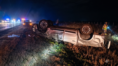 OTRO VUELCO FATAL EN LAS RUTAS CORDOBESAS: MURIÓ UN HOMBRE DE 49 AÑOS EN CANALS